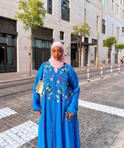 M003 - Saaib Abaya-custom abayas, luxury abayas, elegant abayas, modest fashion, bespoke abayas, handmade abayas, Qatar fashion