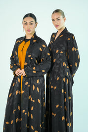 S016 - Saaib Abaya-custom abayas, luxury abayas, elegant abayas, modest fashion, bespoke abayas, handmade abayas, Qatar fashion