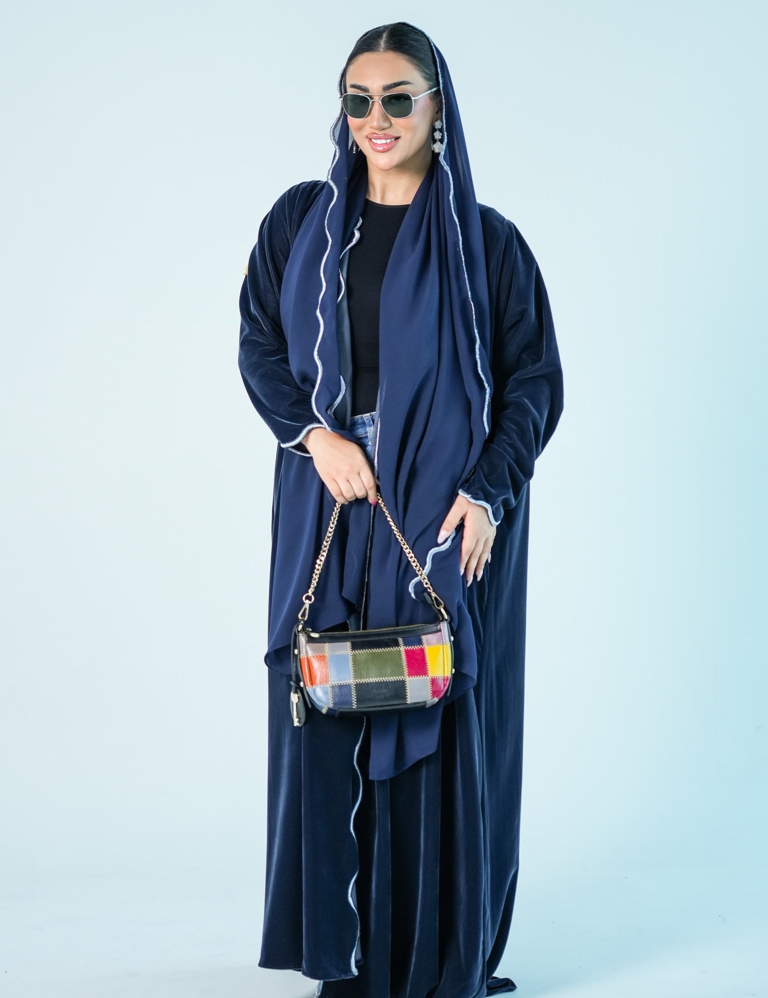 S011 - Saaib Abaya-custom abayas, luxury abayas, elegant abayas, modest fashion, bespoke abayas, handmade abayas, Qatar fashion