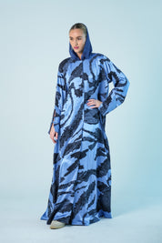 S015 - Saaib Abaya-custom abayas, luxury abayas, elegant abayas, modest fashion, bespoke abayas, handmade abayas, Qatar fashion