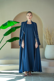 S032 - Saaib Abaya-custom abayas, luxury abayas, elegant abayas, modest fashion, bespoke abayas, handmade abayas, Qatar fashion