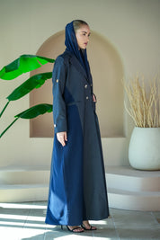 S030 - Saaib Abaya-custom abayas, luxury abayas, elegant abayas, modest fashion, bespoke abayas, handmade abayas, Qatar fashion